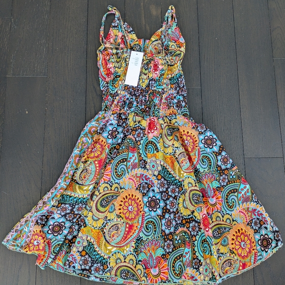 NWT ✨ Boho Front Knot Dress 👗 Adjustable Front knot - Picture 5 of 6